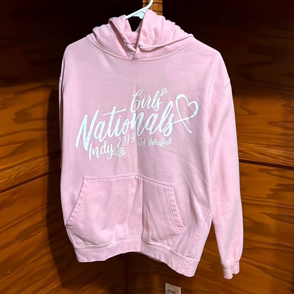 pink Girls National Volleyball sweat shirt
